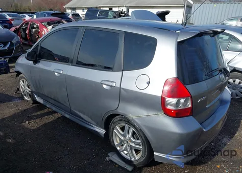 2007 Honda Fit Sport из США, поврежденный, VIN JHMGD38647S034792
